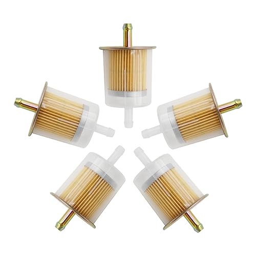 10Pcs 3/8 Inch Fuel Filter Universal Inline Fuel Filter High Flow Compact