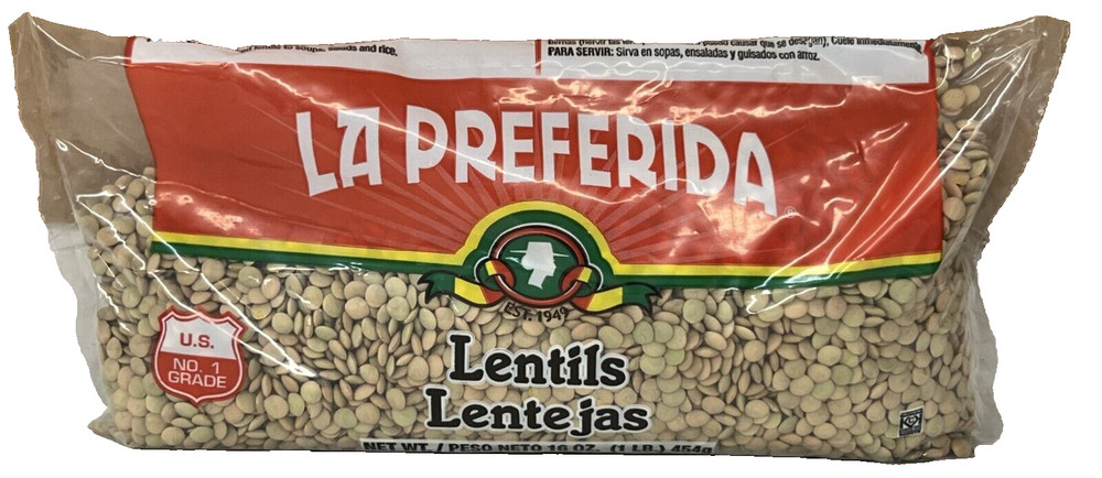 La Preferida Lentils Lentejas 16 oz