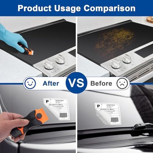 Razor Scraper Tool 2 Pack, Razor Blade Scraper Tool with 20pcs Plastic Blades an