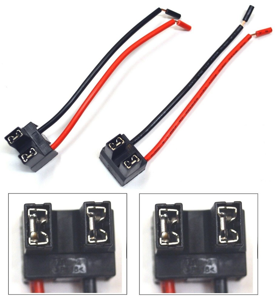 Wire Pigtail Female P A H7 Two Harness Head Light Low Beam Bulb Connector Plug