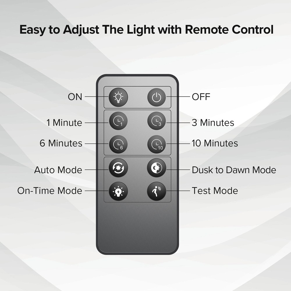 2Pack 10,000LM LED Motion Sensor 90W Spotlight Remote Control Outdoor Floodlight