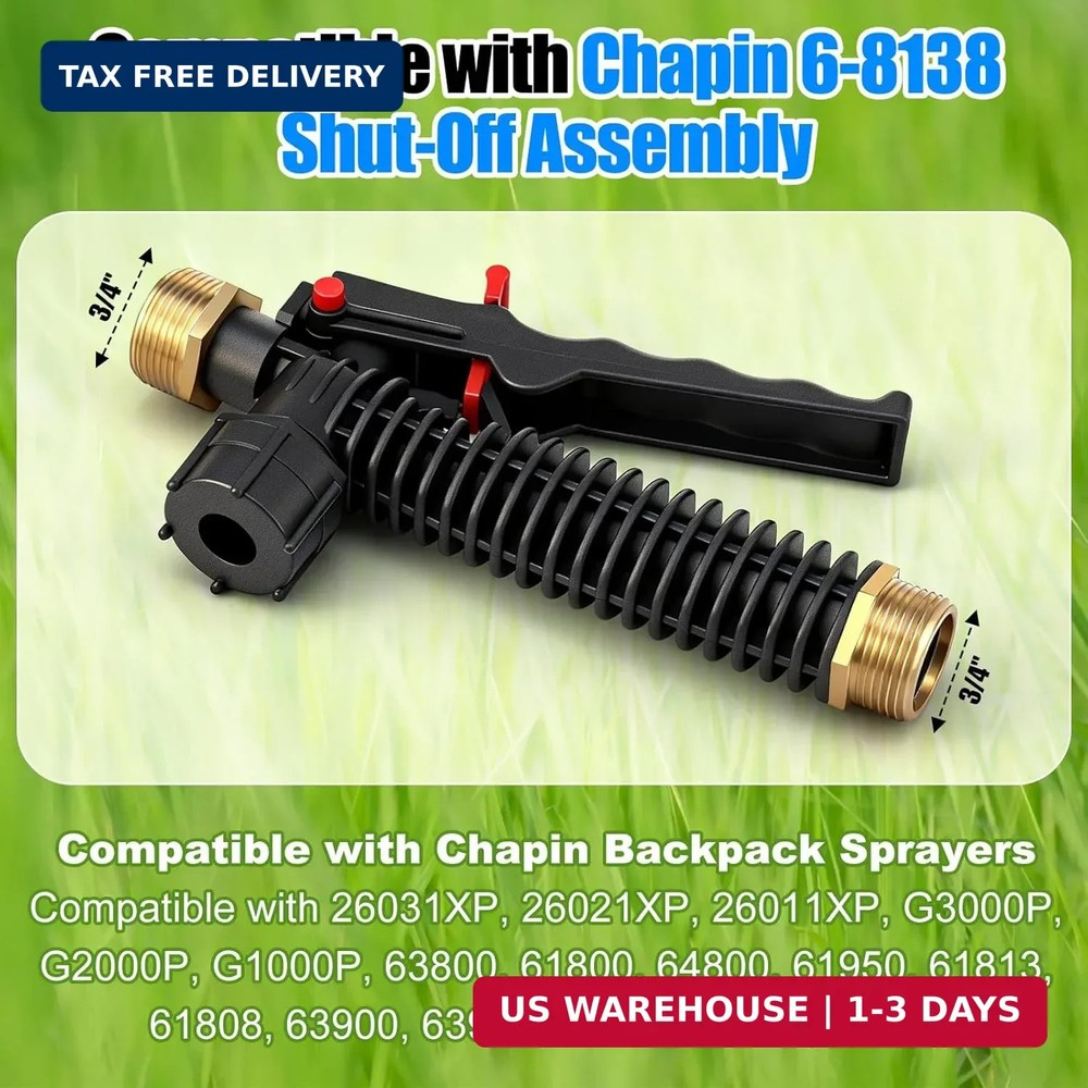 Feekoon Shut Off Assembly Compatible with Chapin Backpack Sprayers, Trigger Spra
