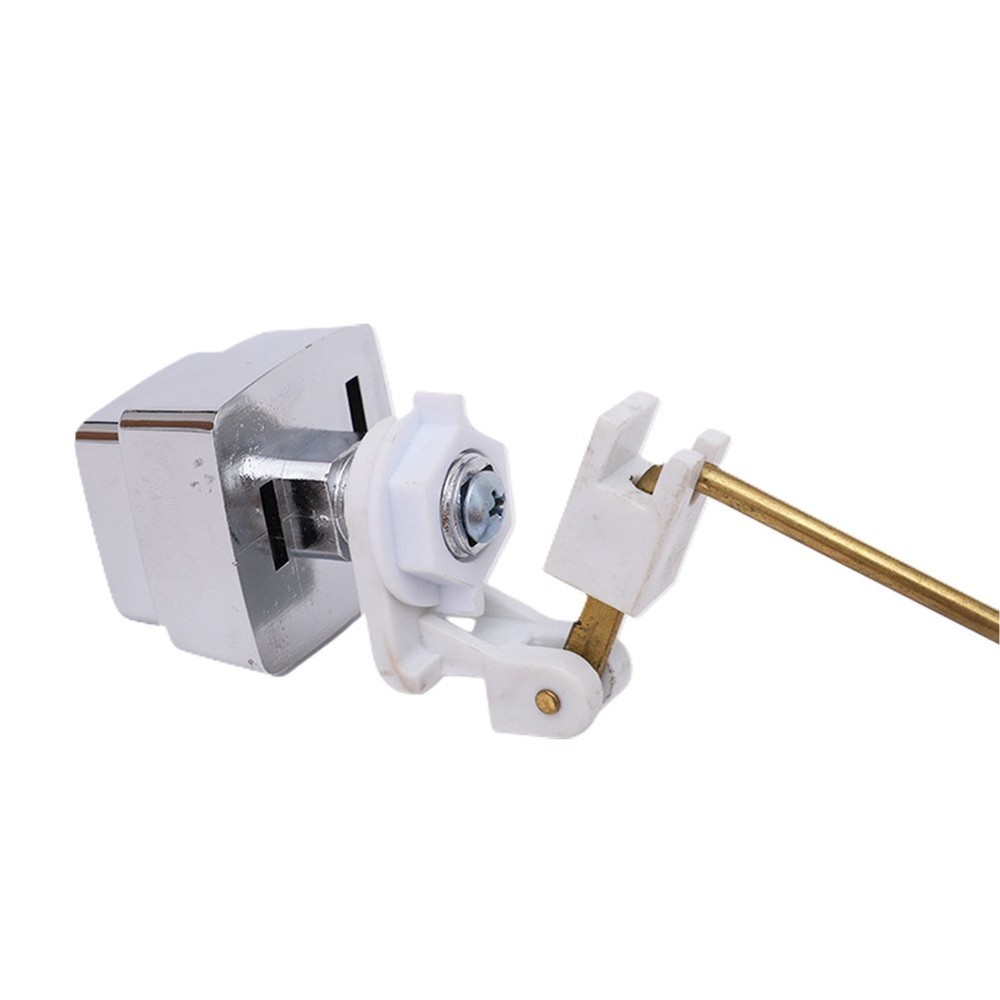 Side Mount Master Plumber Toilet Tank Lever Flush Handle Brass Arm Push-Button .