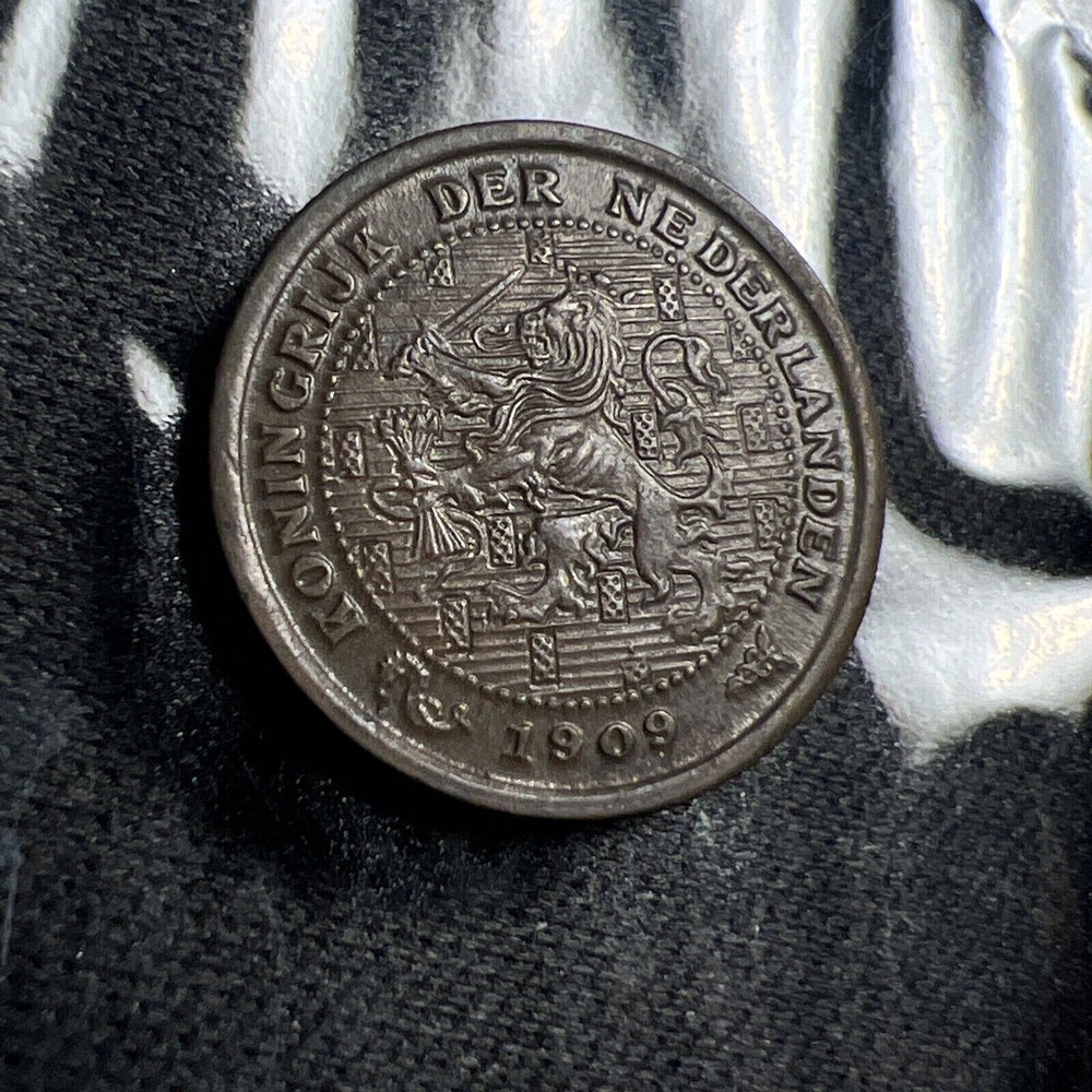 1909 Netherlands 1/2 Cent High Grade Z4451