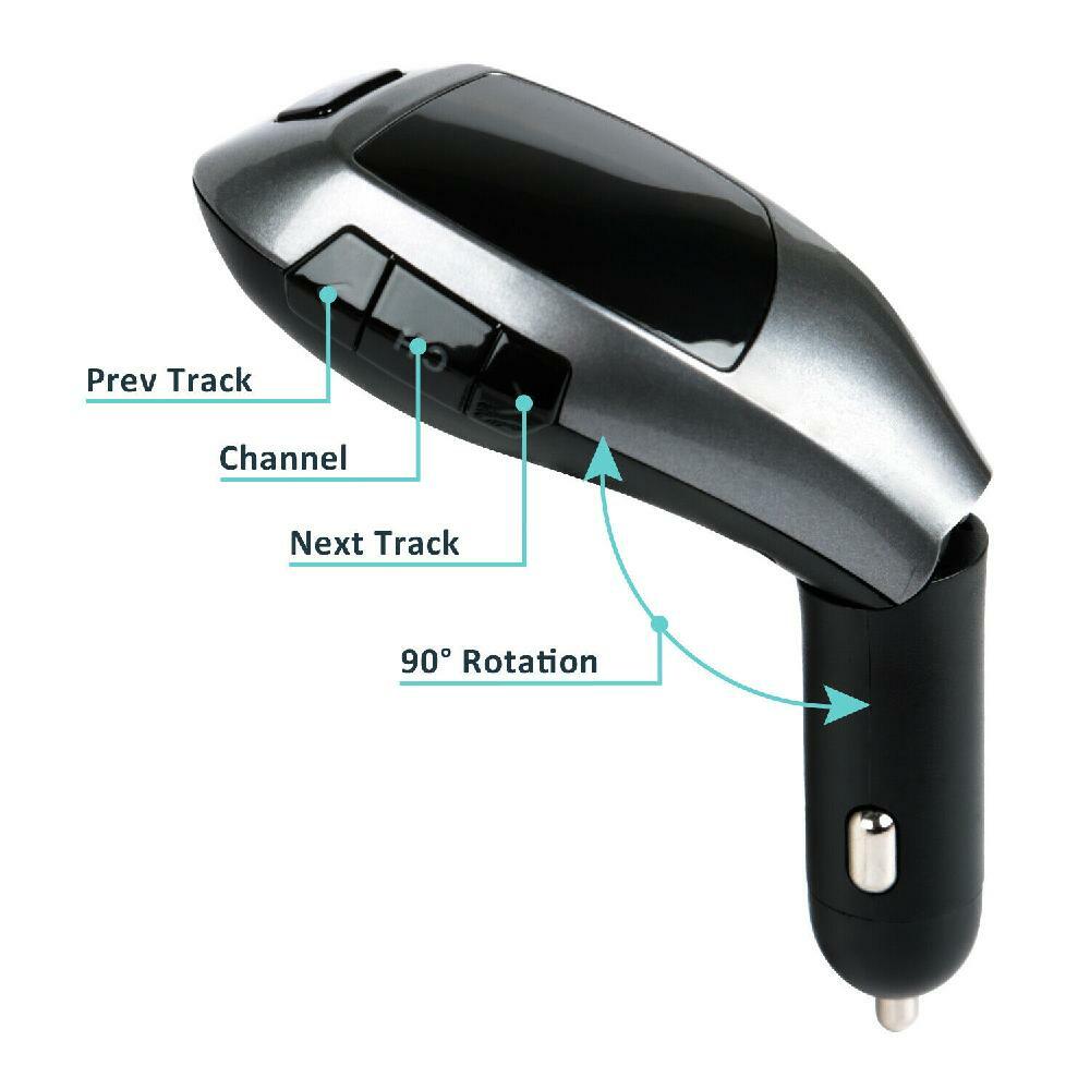 Wireless Bluetooth FM Transmitter Car Kit Handsfree LCD MP3 Player USB Charger