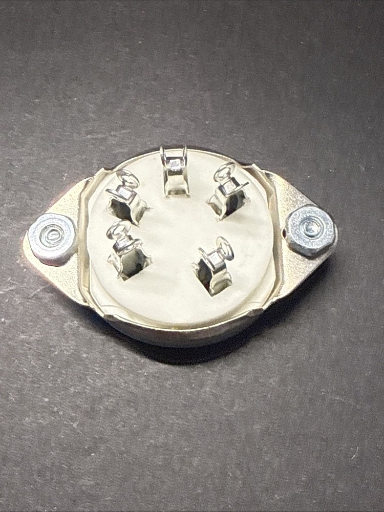 5 PIN PRONGS ceramic socket TOP mounted