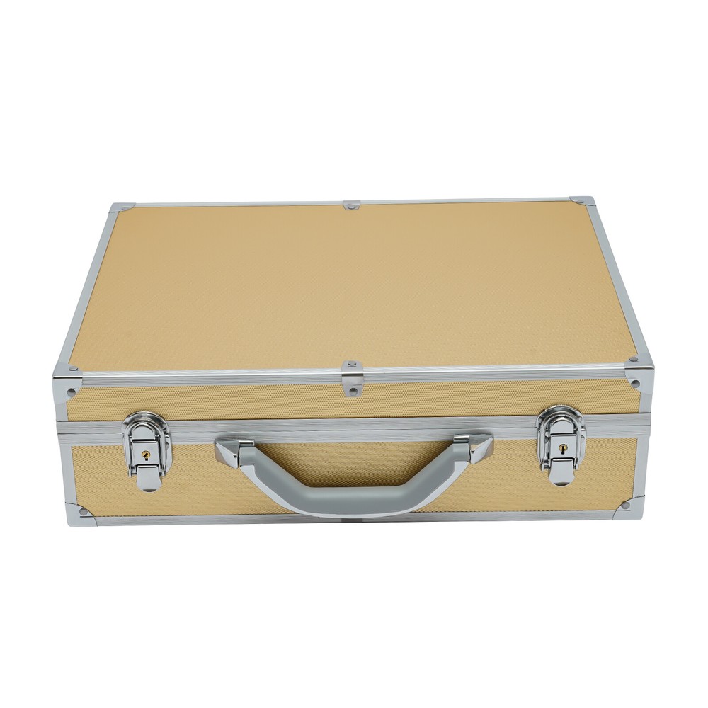 100 Coins Aluminum Coin Container Storage Box Holder Display Case with Handle