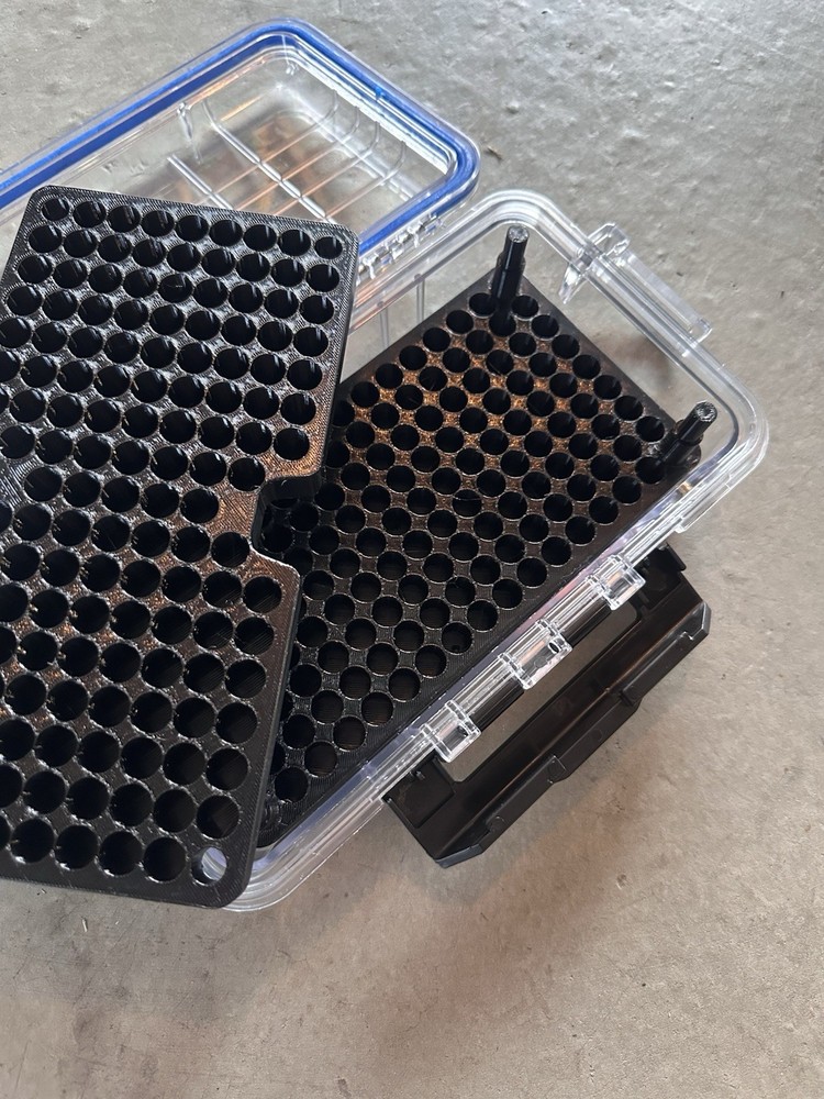 9mm Dry Range 244 Round Dual Layer Ammo Case.