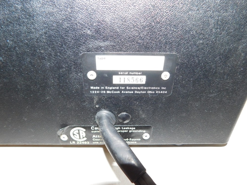 SCIENCE ELECTRONICS INC POLYTHERM WATER BATH TYPE PY1 (QF35)