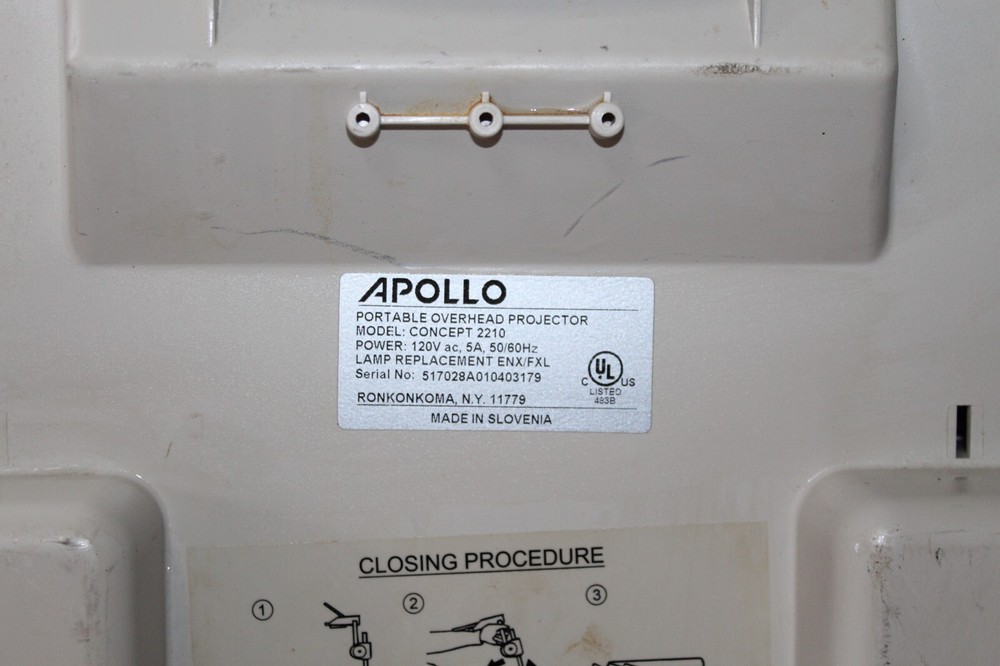 Apollo Concept 2210 Portable Overhead Projector