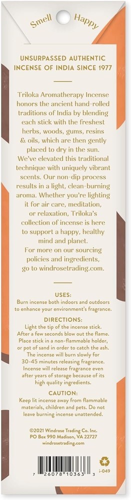 Triloka Original Aromatherapy Incense - Ginger - 10 Sticks