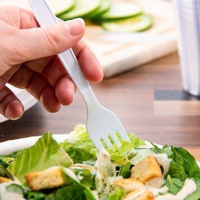 SOLO Plastic Forks, White, 500Ct.