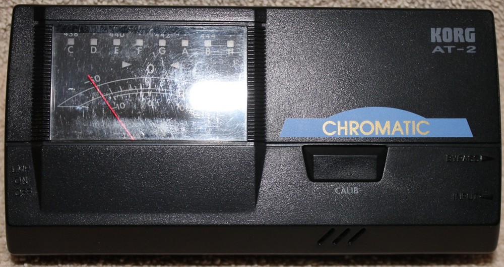 KORG AT-2 Auto Chromatic Tuner with Original Packaging, Powers On