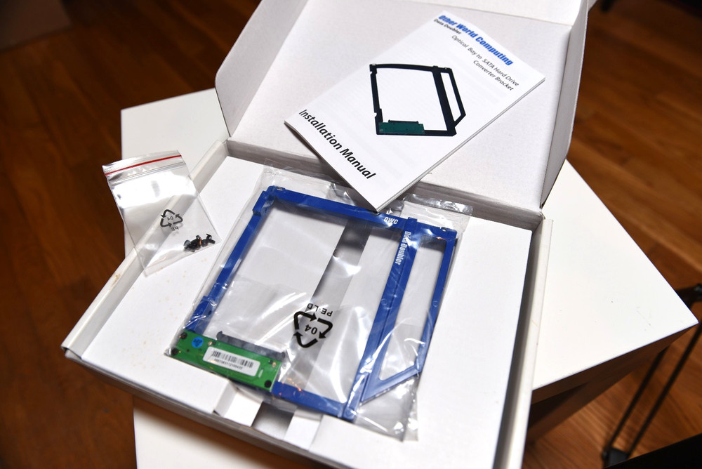 OWC Data Doubler | Optical to SATA HD Converter Bracket Solution for Mac Laptops