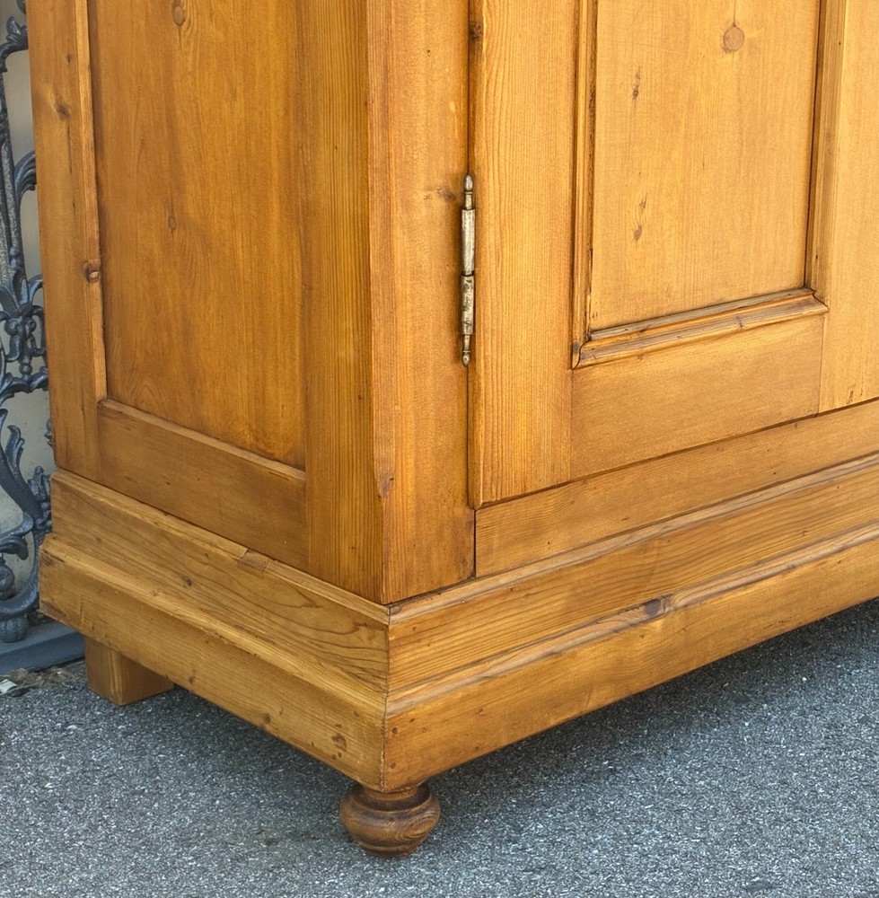Antique Two Door Eight Panel Knock-Down Armoire