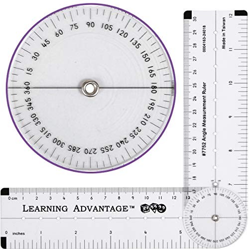-7752 Angle Measurement Ruler - Clear, Flexible and Adjustable Geometry