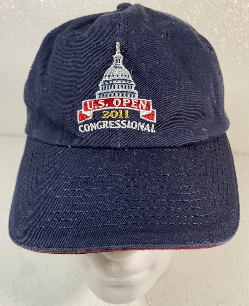 USGA 2011 Congressional US Open Blue Golf Hat/ Cap Adjustable Strap