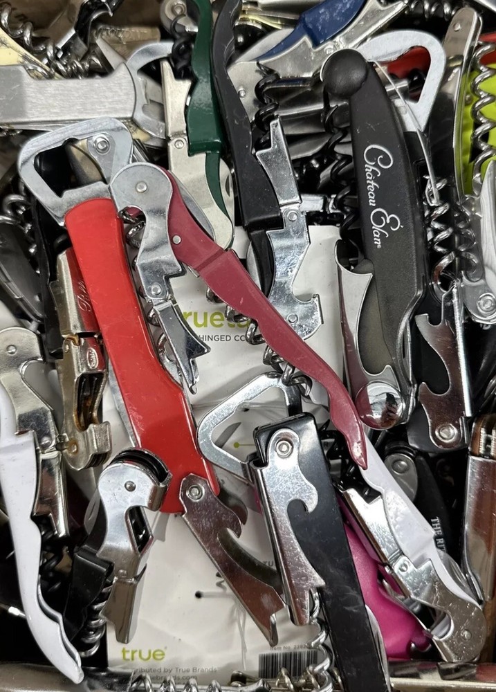 Corkscrew Bottle Openers 20 Random Count Multiple Colors Styles TSA Surplus