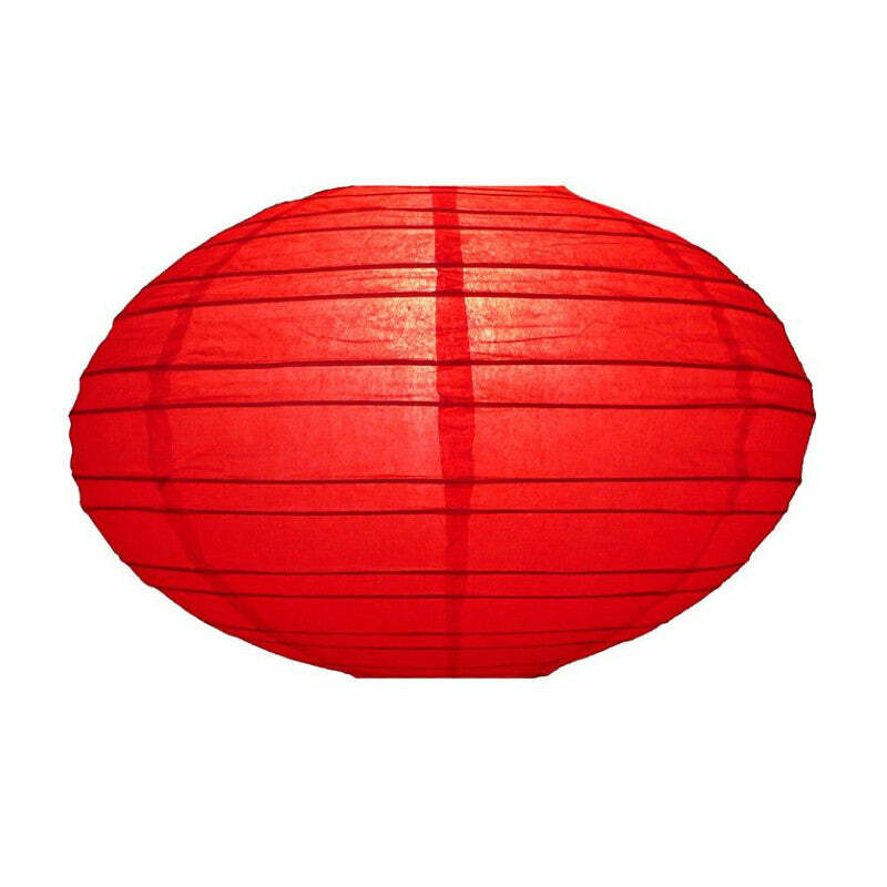 16" Red Saturn Paper Lantern