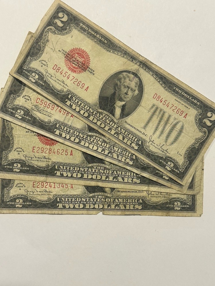 Series 1928 $2  US Note Red Seal  4 Fair One Price D65