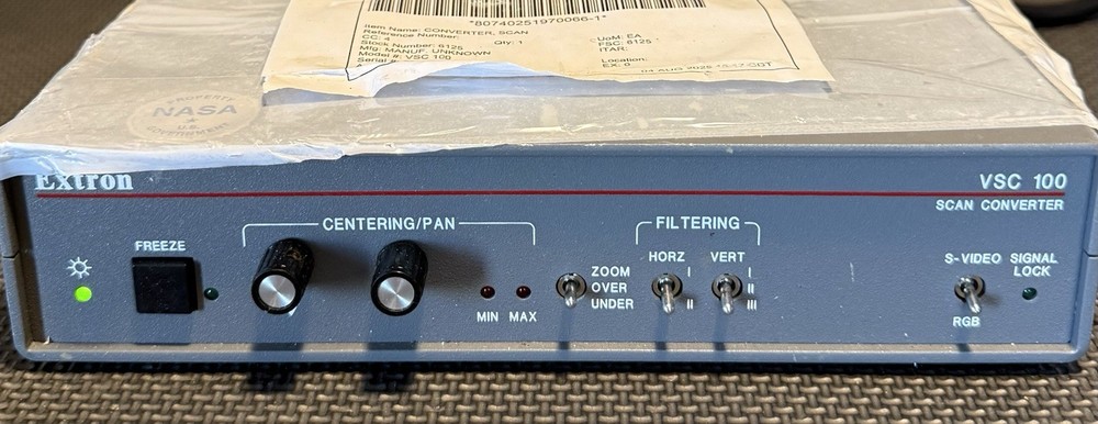 Extron VSC 100 High-Resolution Computer-to-Video Scan Converter NASA Surplus