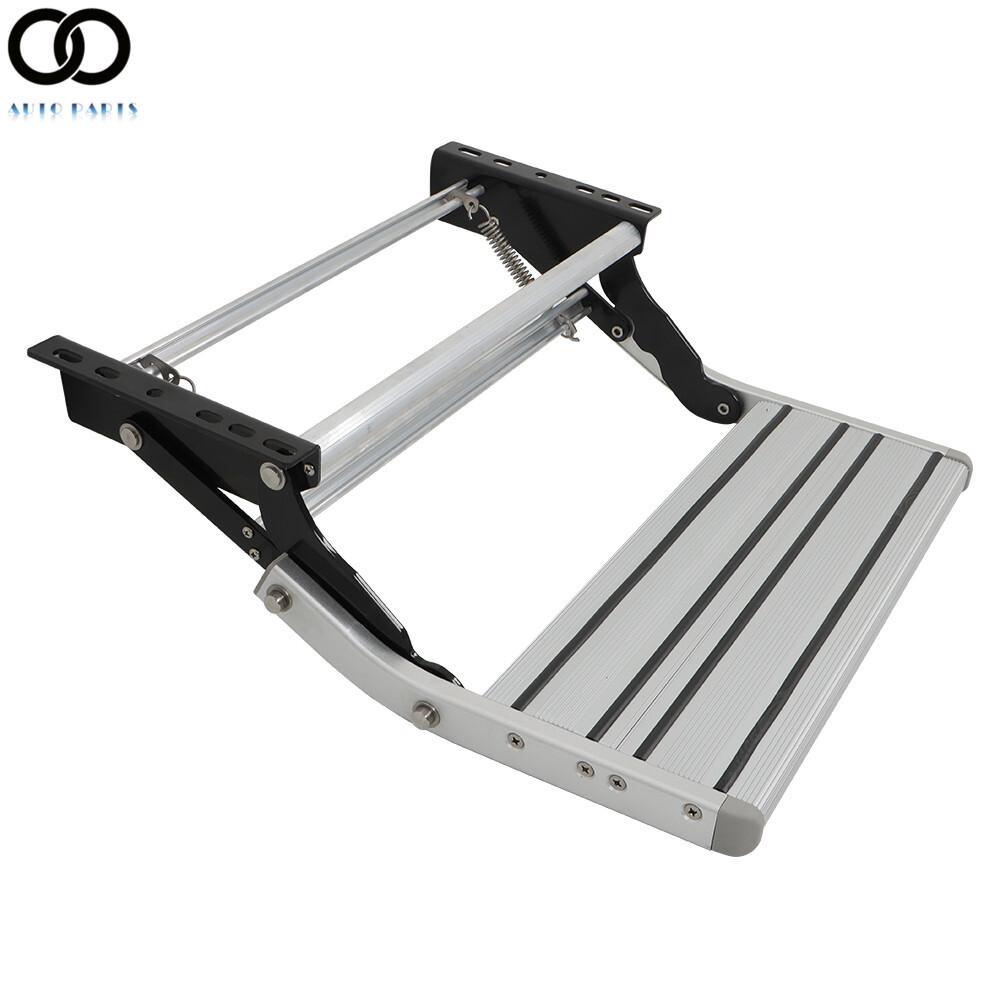 RV Camper Platform Steps Stair Anti-Slip Manual Pull Out Retractable One Step