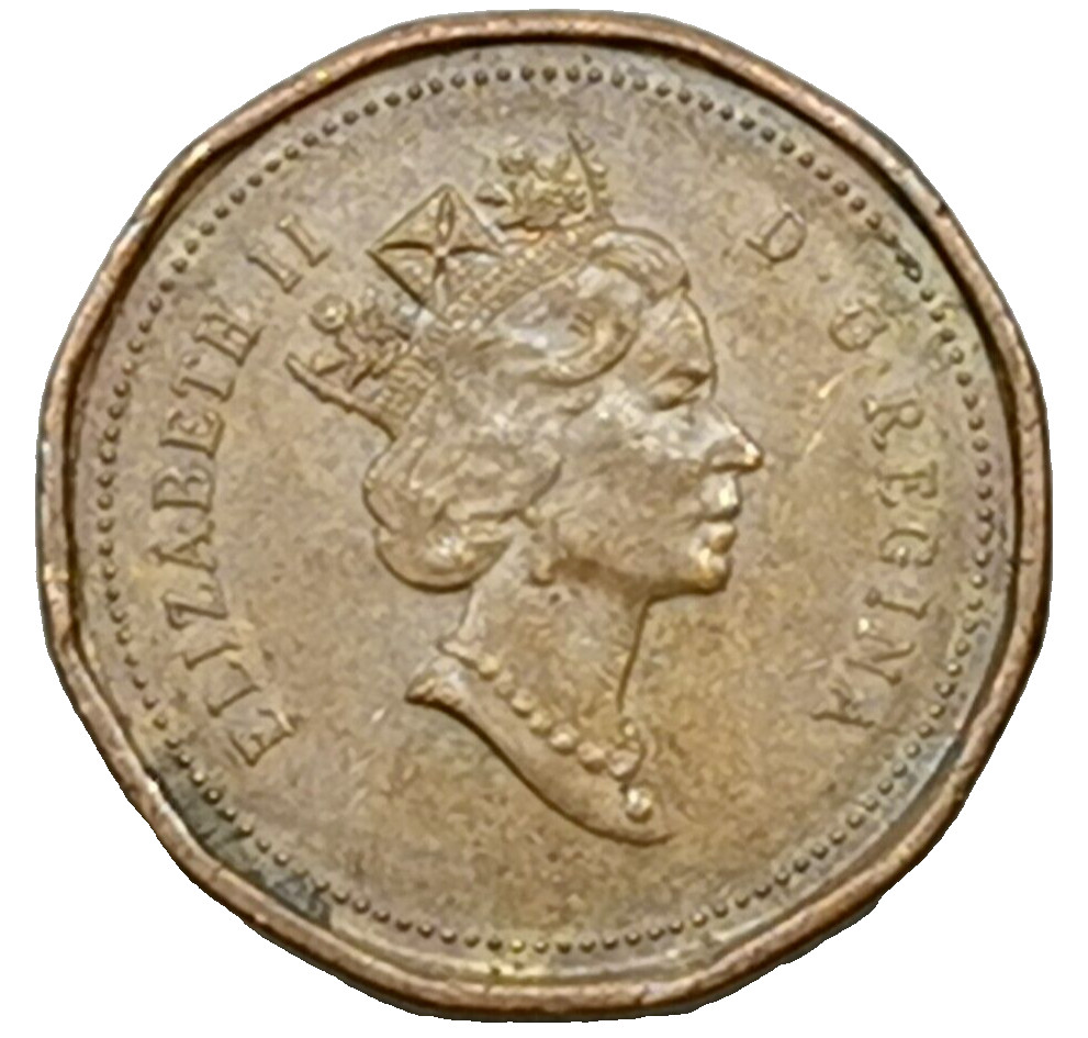 Elizabeth II / Maple Leaf 1 cent 1991 CANADA (187F)