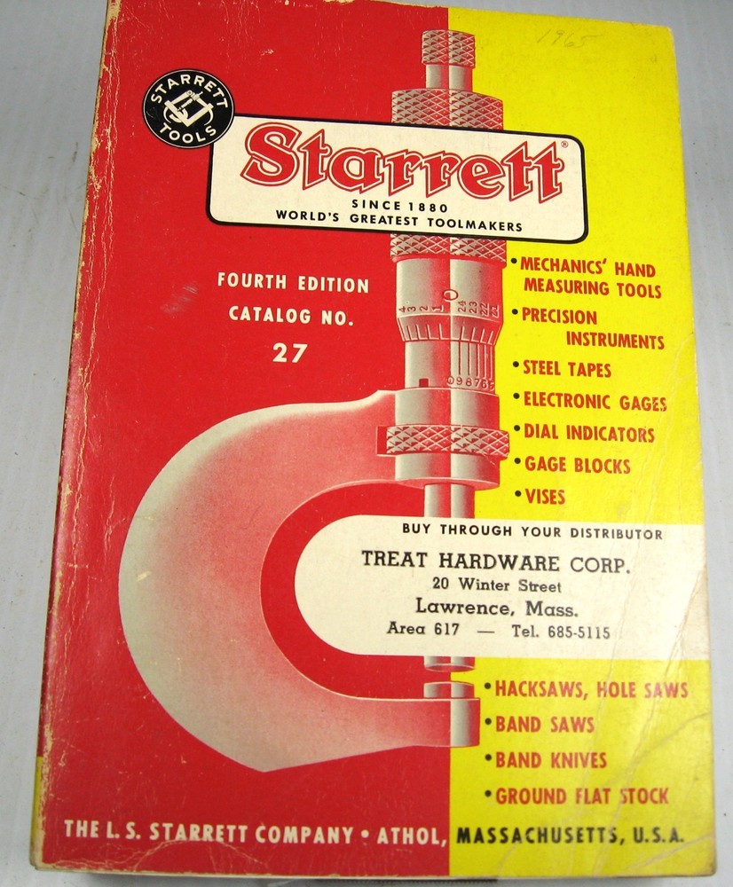 Starrett Catalog #27