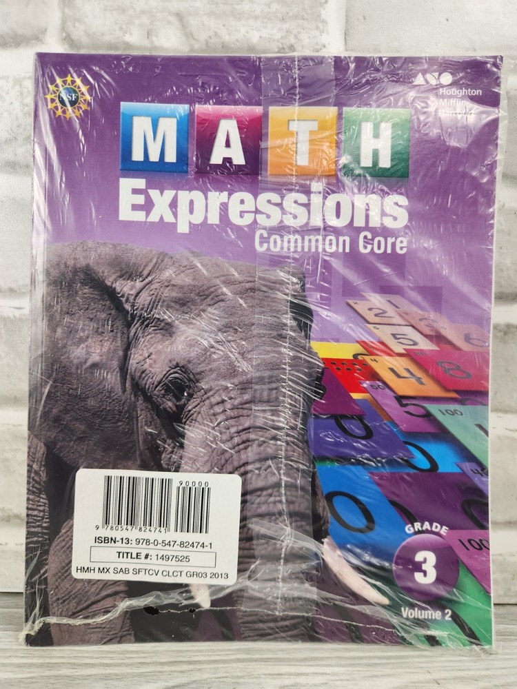 Math Expressions Common Core Grade 3 Student Activity Book Vol 1 & 2 HMH