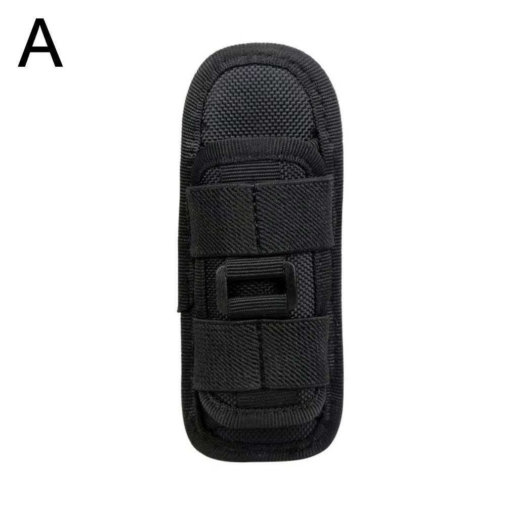 Tactical Flashlight Pouch Belt Torch Bag Durable Hunting Lighting Accessory Surv