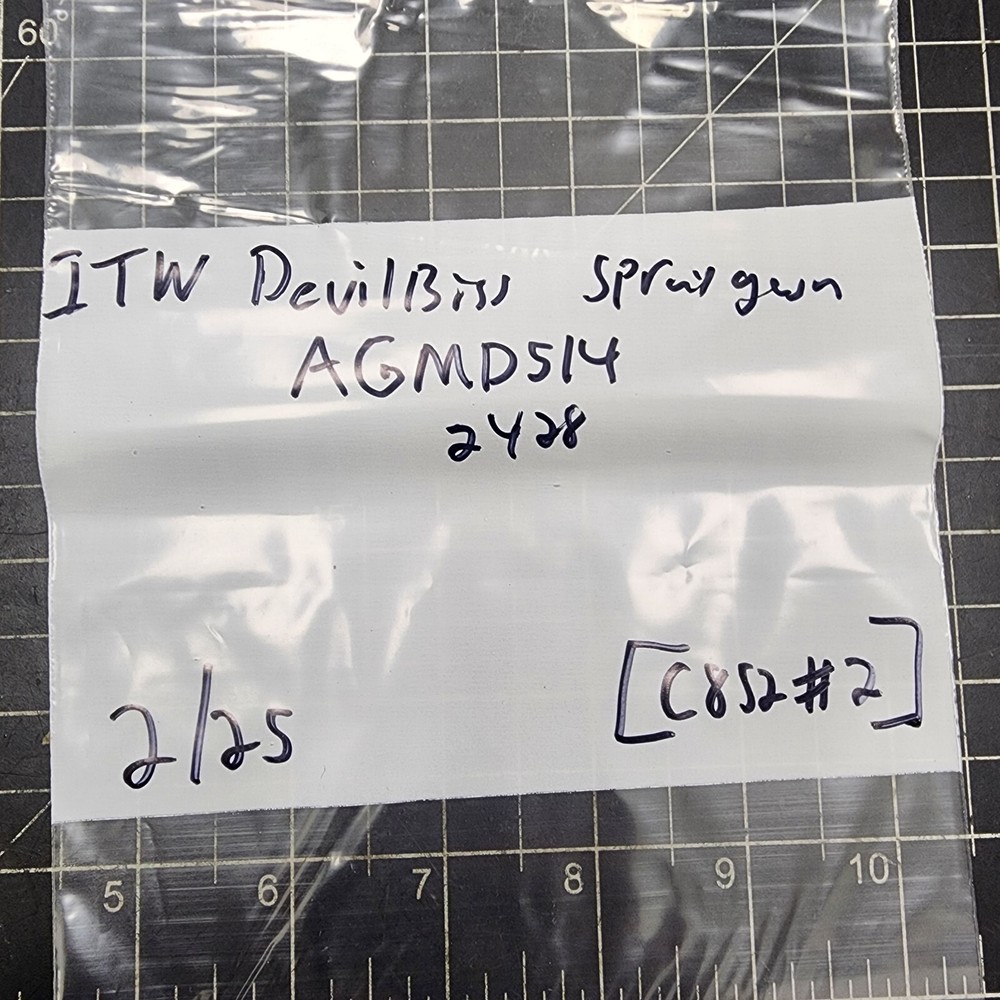 ITW DEVILBISS AGMD-514 HVLP Automatic Spray Gun 2428 [C8S2] #2