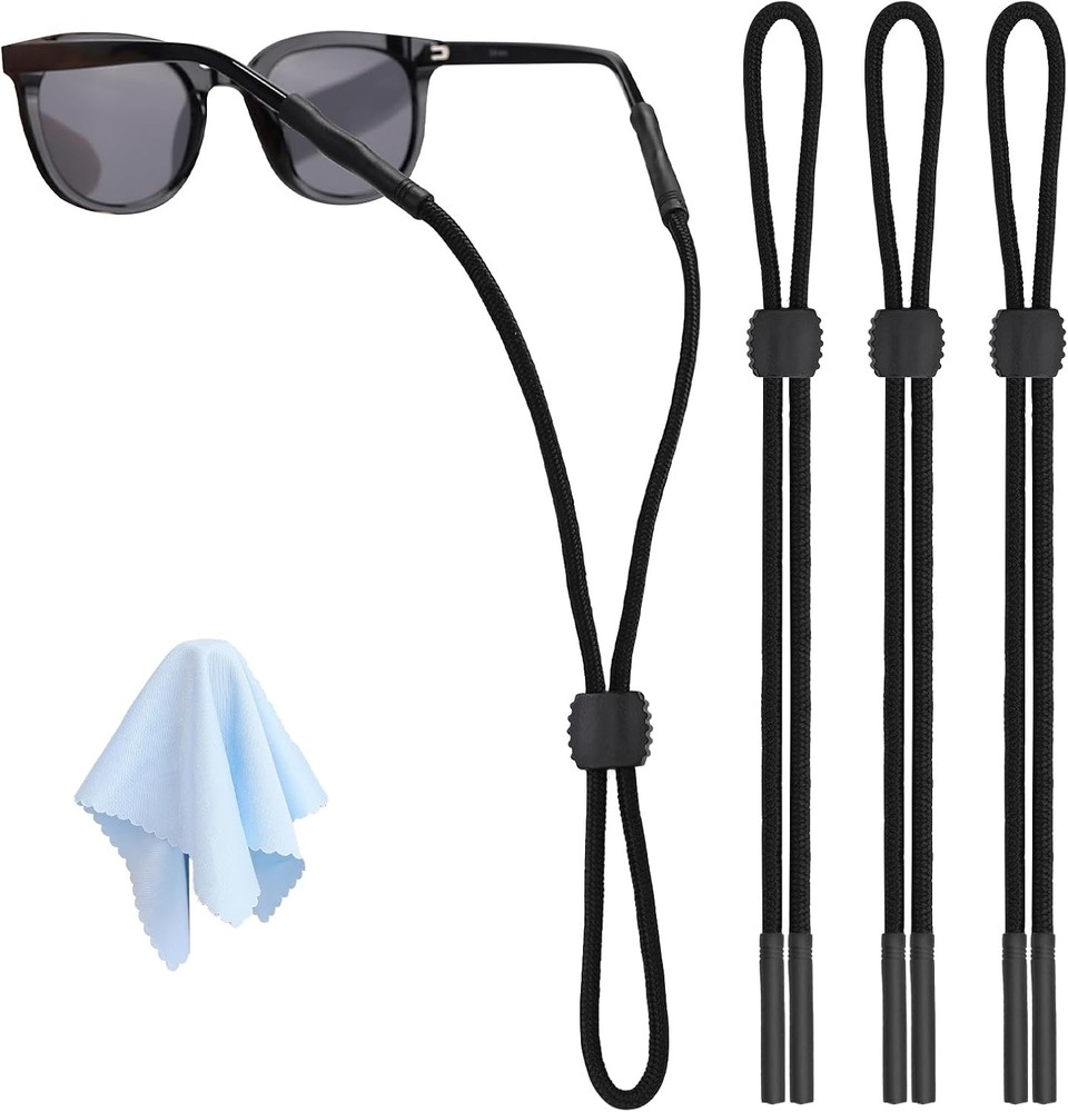 Glasses Strap Adjustable Eyewear Holders 3 Pcs New