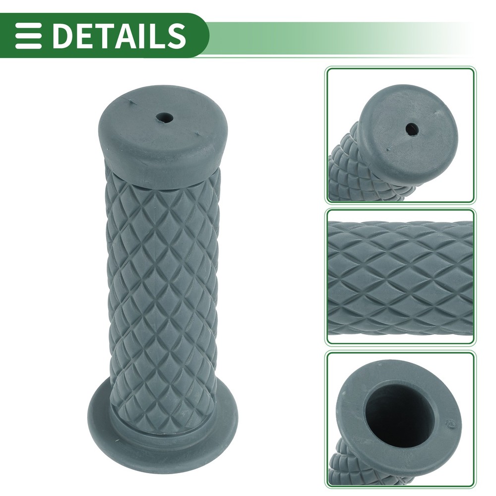 1" 25mm Motorcycle Knobs Handlebar Cover TPU Knobs Grey Blue