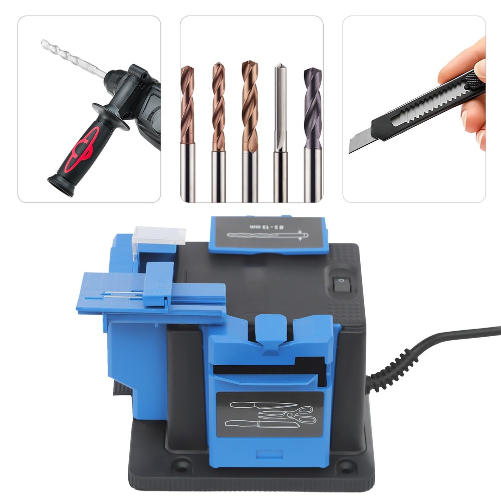 Electric Drill Bit Sharpener Multifunction Scissor/Knife Drill Sharpening Tool