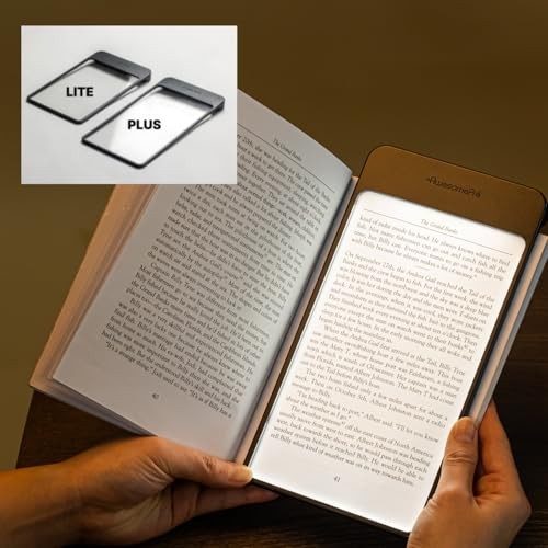 Plus Book Light, LED Reading Light, USB Rechargeable, Warm & Cool cool LED
