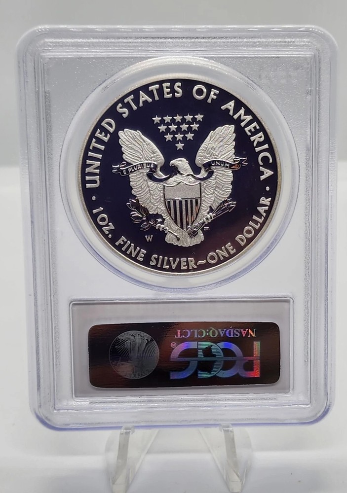 2013-W WEST POINT MINT SET SILVER EAGLE PCGS FIRST STRIKE ENHANCED MS70! TONED*