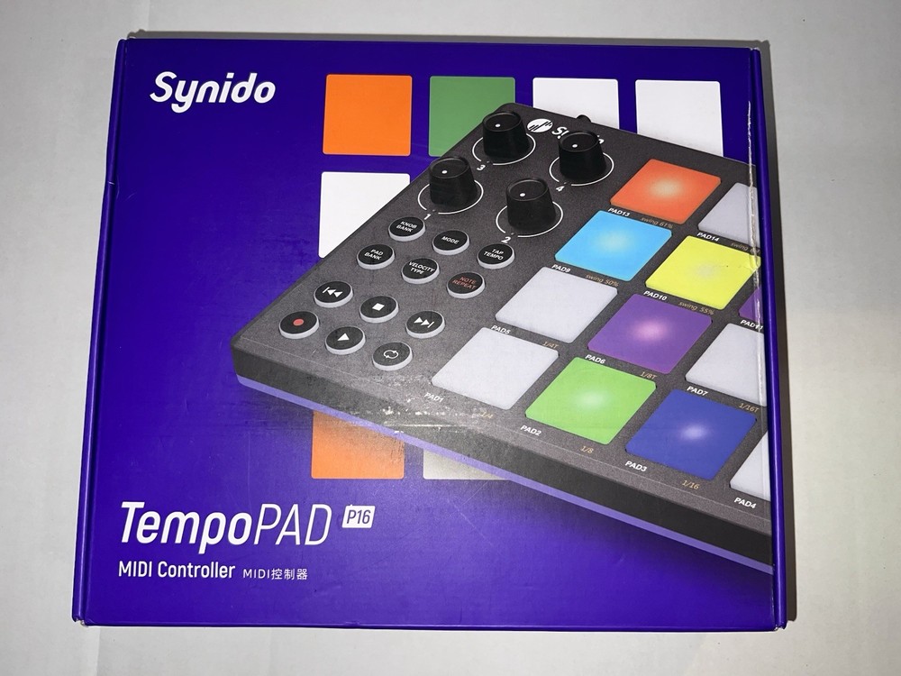 Synido TempoPAD P16 MIDI Controller Beat Maker Drum Pad NEW