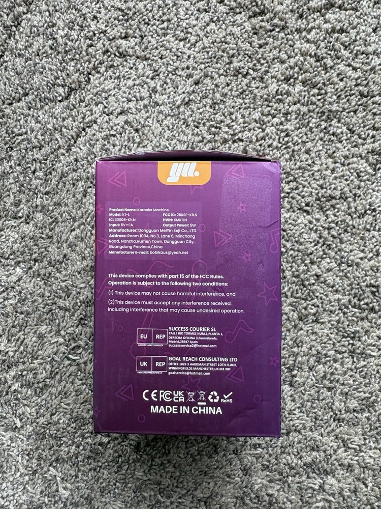 Mini Karaoke Machine with Two Wireless Microphones & Bluetooth Speaker