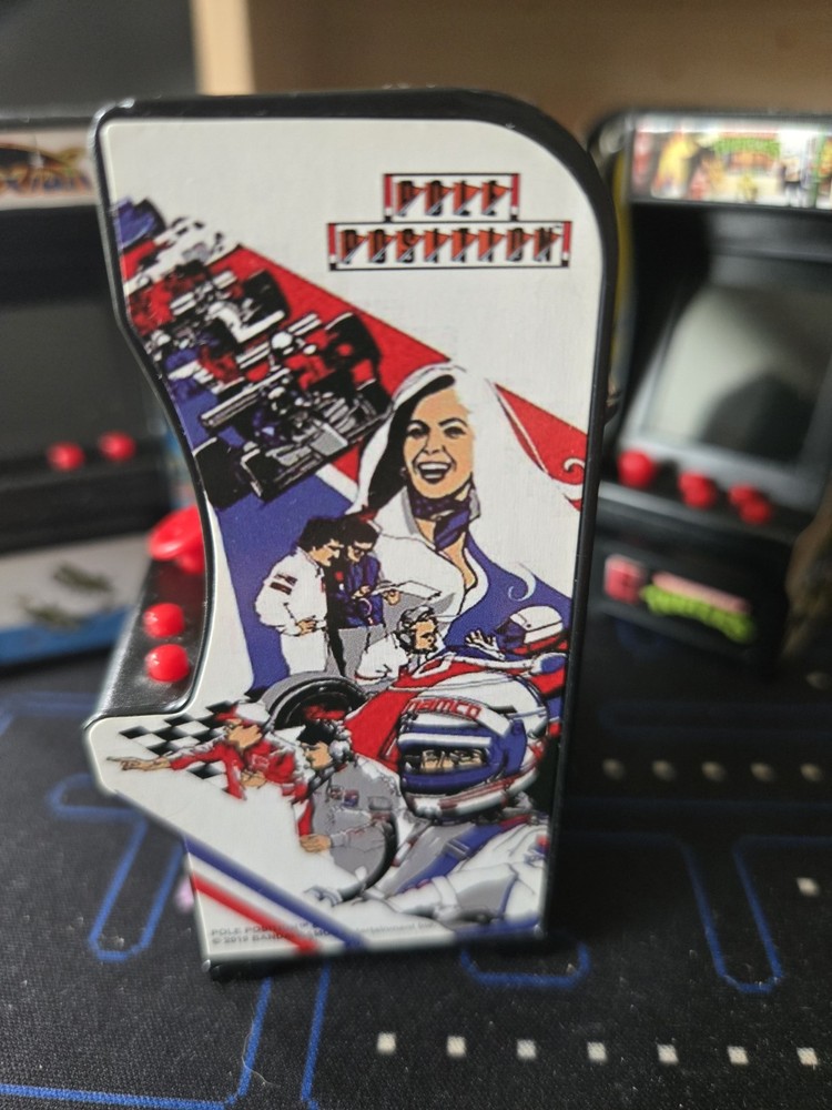 Super Impulse Playable Tiny Arcade Pole Position Arcade Cabinet Keychain
