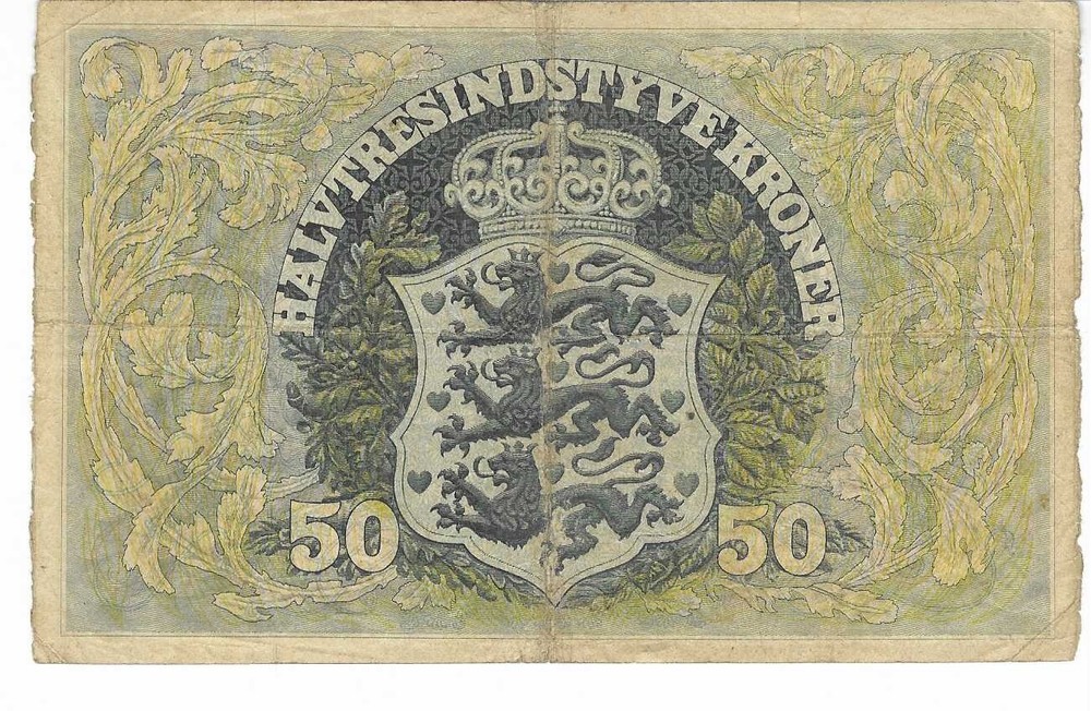 Denmark 50 Kroner 1942