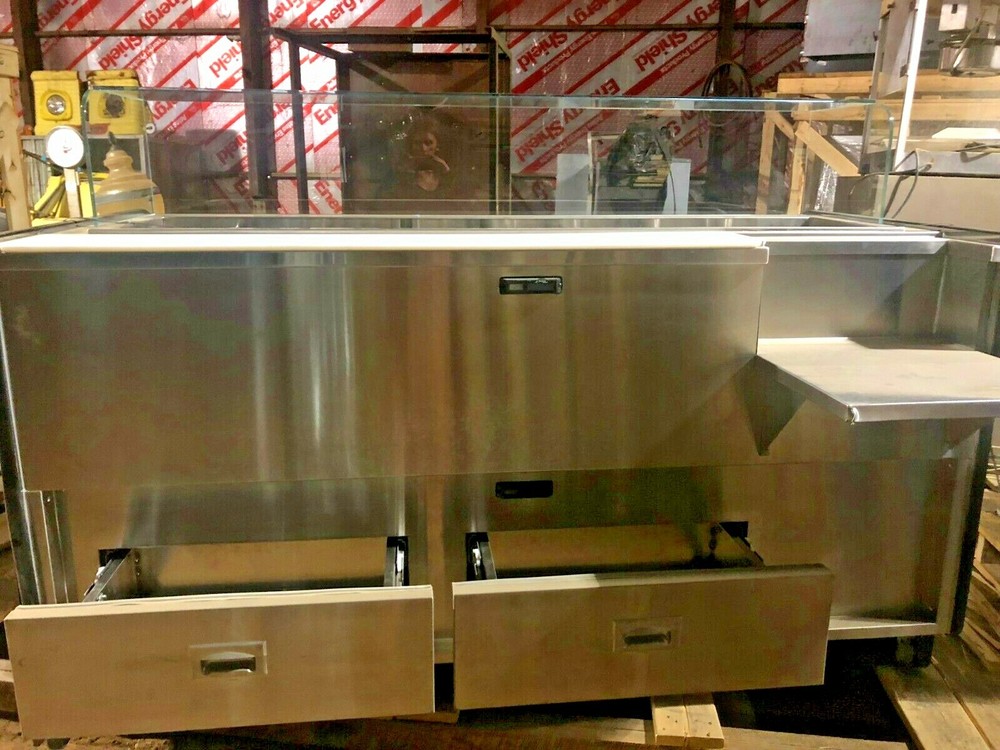 6 ft Structural Concepts Combo Refrigerated Prep / Hot Heated Self Service Case