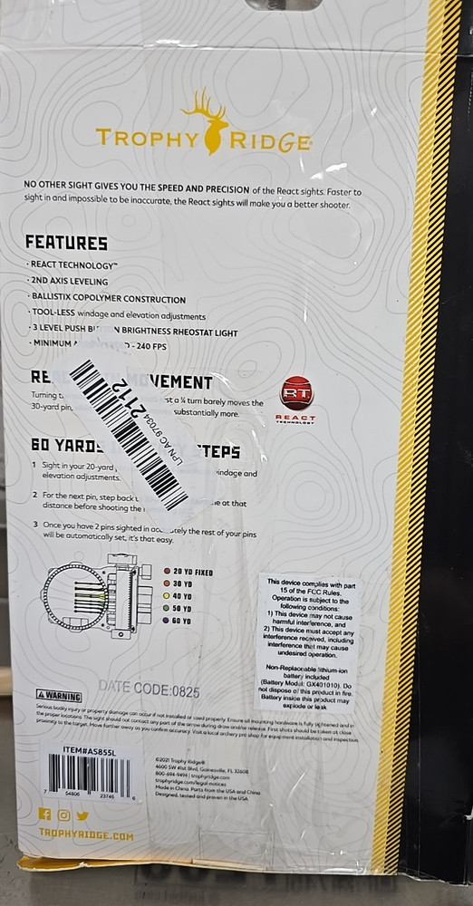 Trophy Ridge React H5 AS855L