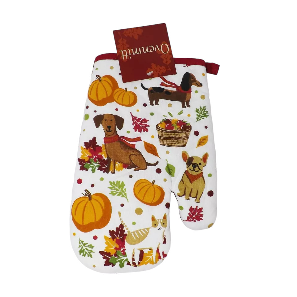 Nantucket Home Mainstream Oven Mitt - New - Dogs & Fall