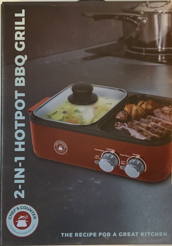 Chef's Counter 2-1 Hotpot BBQ Grill