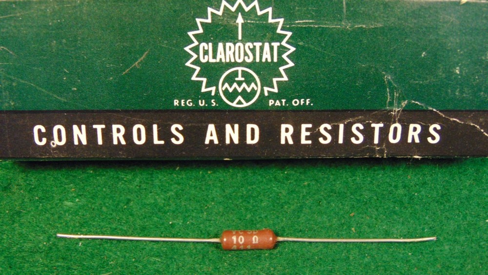CLARO 10 OHM 3 WATT CERAMIC WIREWOUND RESISTOR NOS