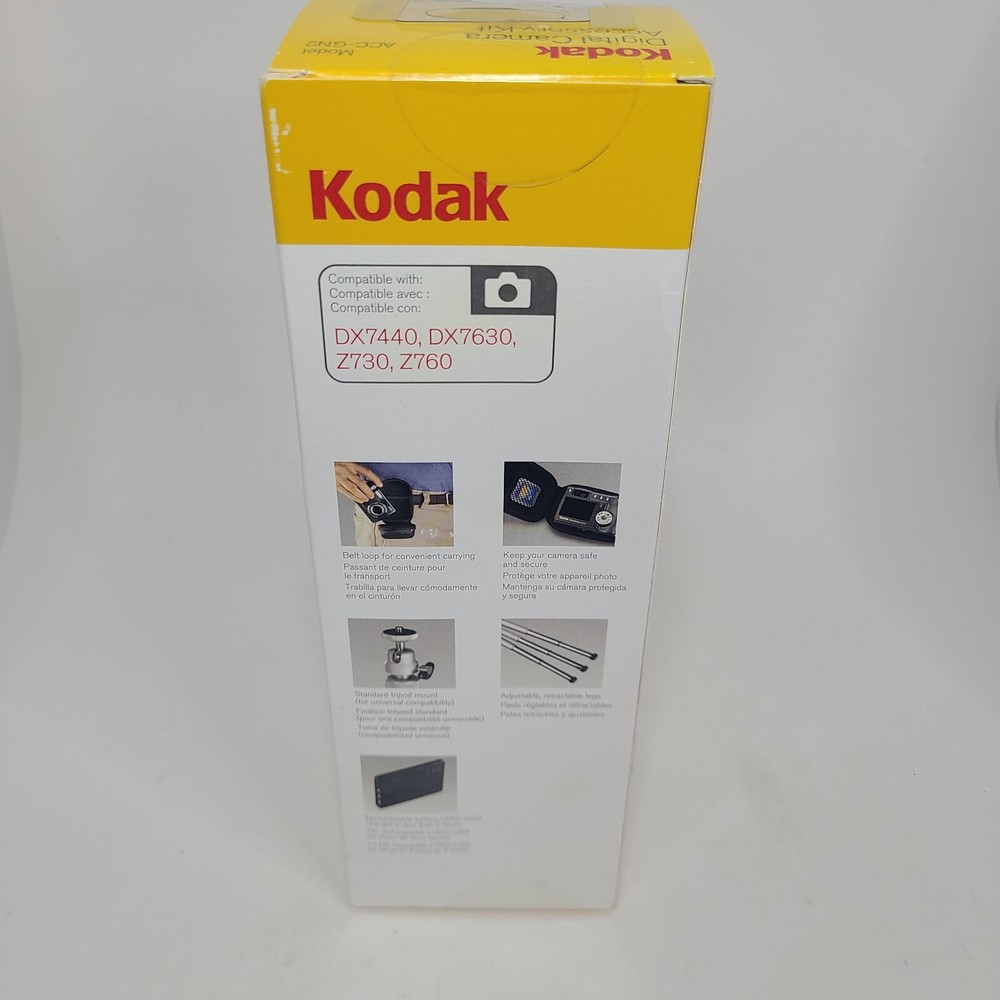 NEW Kodak ACC-GN2 Digital Camera Accessory Kit KLIC-5000 Battery +Tripod + Case