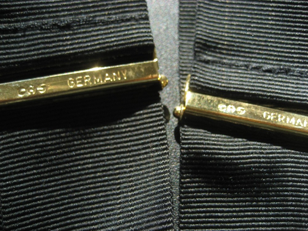 Suspenders CAS Germany Black Fabric/ Leather
