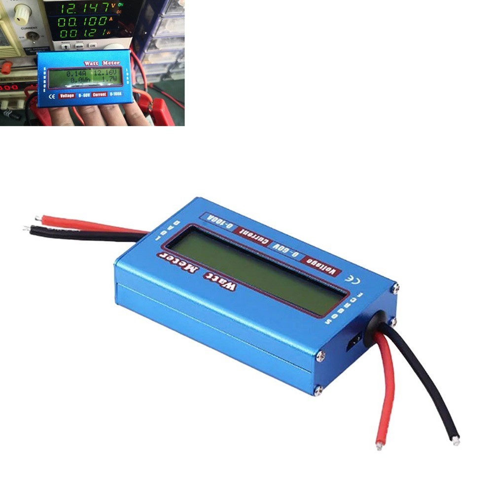 Battery Voltage Analyzer 60V for Solar Applications and RC Tools Compact Design