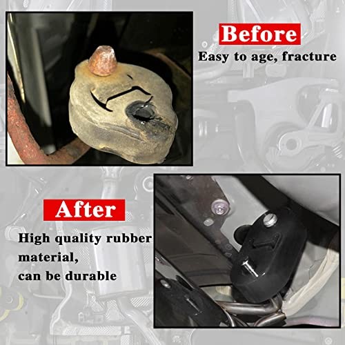 2Pcs Exhaust Hanger Rubber 2 Holes Adjustable Insulator Bushing grayblack