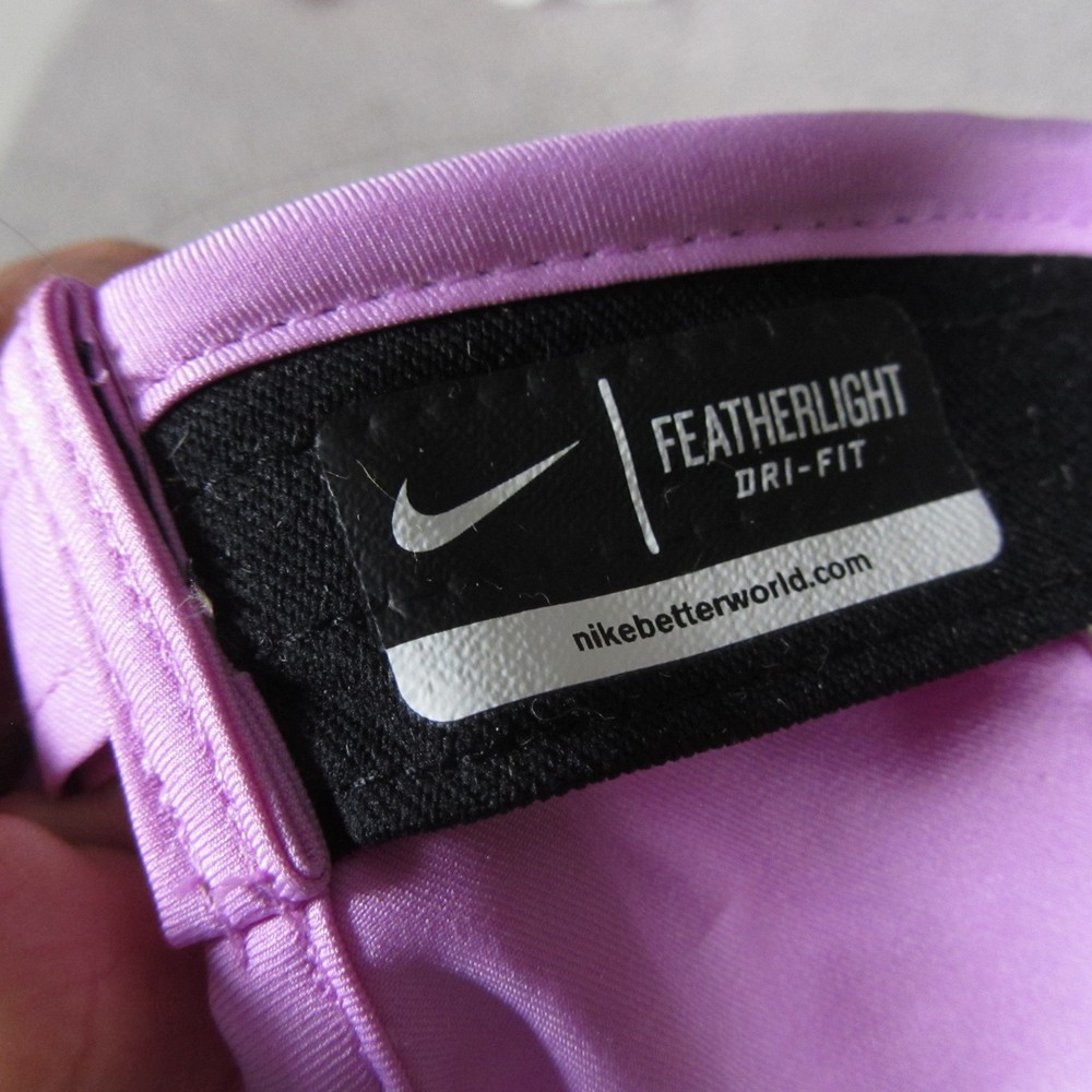 Nike FeatherLight Dri Fit Hat Adjustable Strap Performance High Visibility Neon